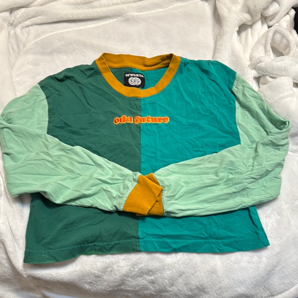 Odd Future Green and Yellow Long Sleeve Tee